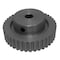 B&B Manufacturing 50XL037-6WA5, Timing Pulley, Aluminum, Clear Anodized,  50XL037-6WA5 - alternate 1